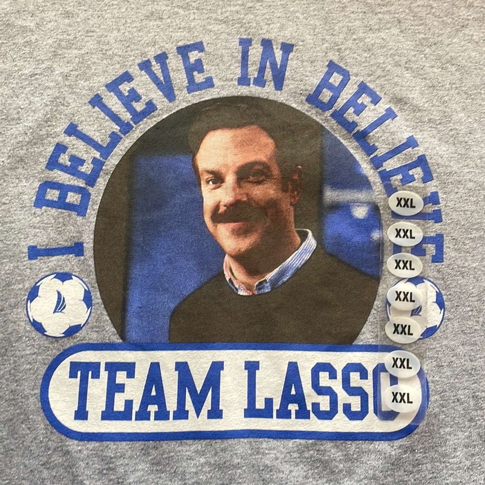 5/$25 Ted Lasso ‘Team Lasso’ Tee Grey Size XXL